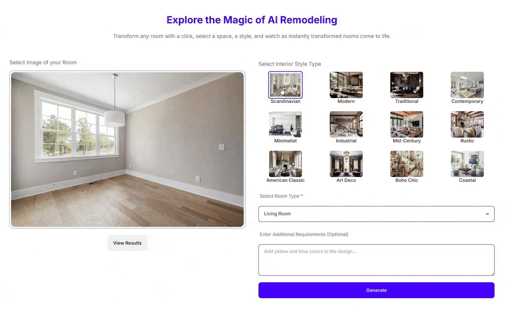 Furnish your empty room preview